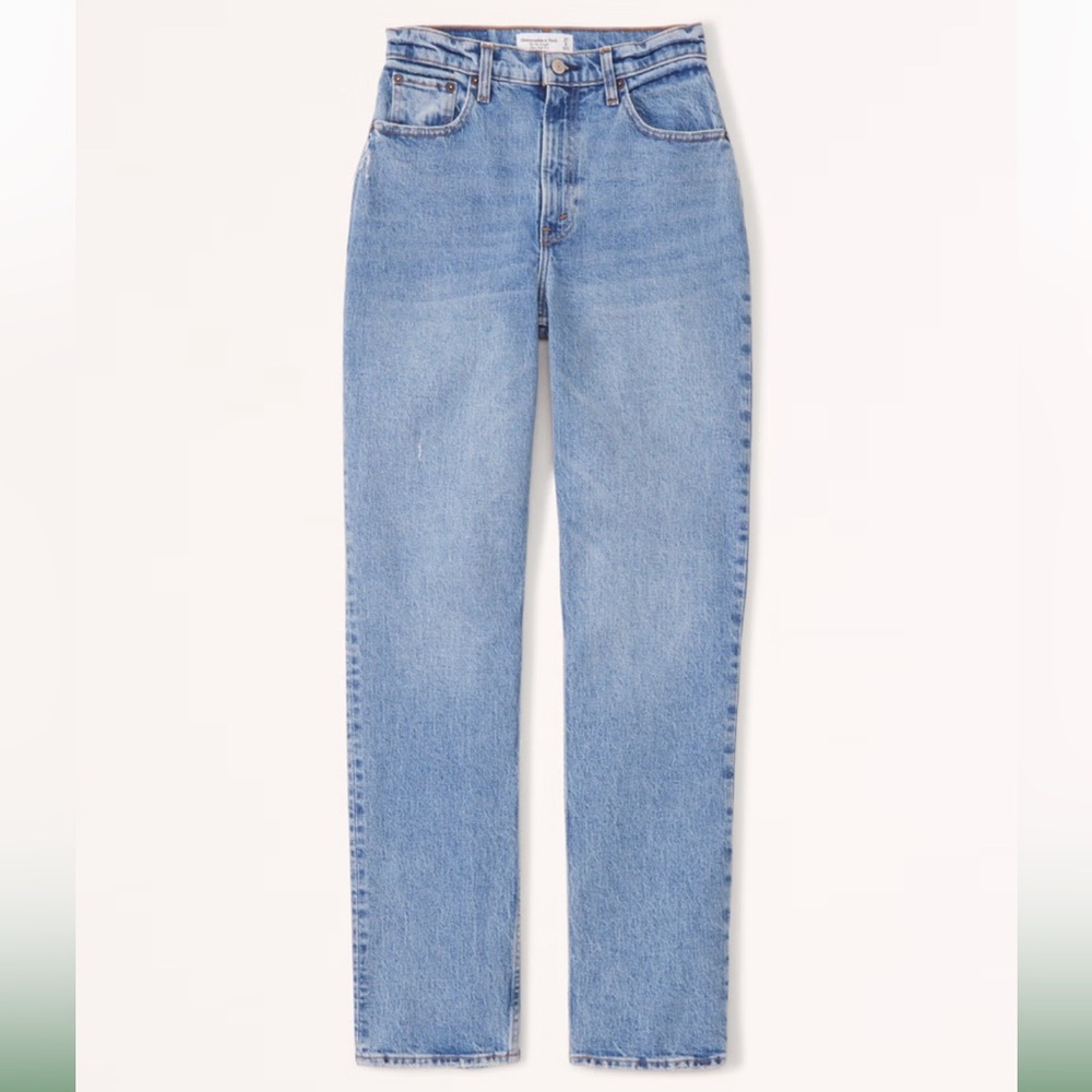 Abercrombie Curve Love Ultra High Rise 90s Straight Jean
